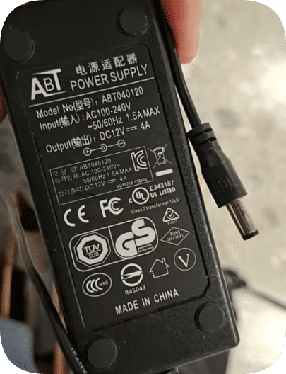 *Brand NEW*ABT040120 Power Adapter DC12V 4A 48W Suitable for ABT 12V 4A Round Port Charger Power Supply Hot Sa